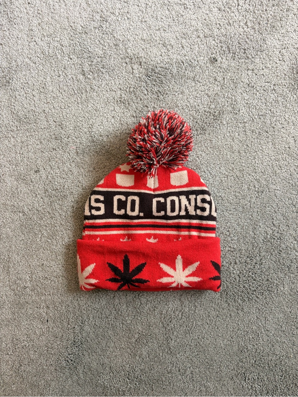 Consume Cannabis Pom Pom Beanie